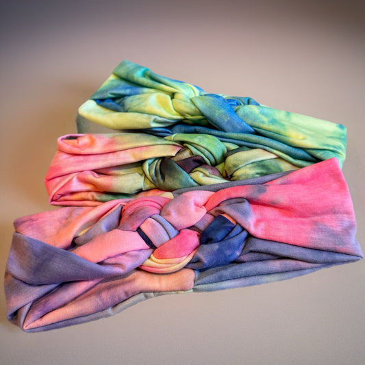 Headband - Tie-Dye Braided Top