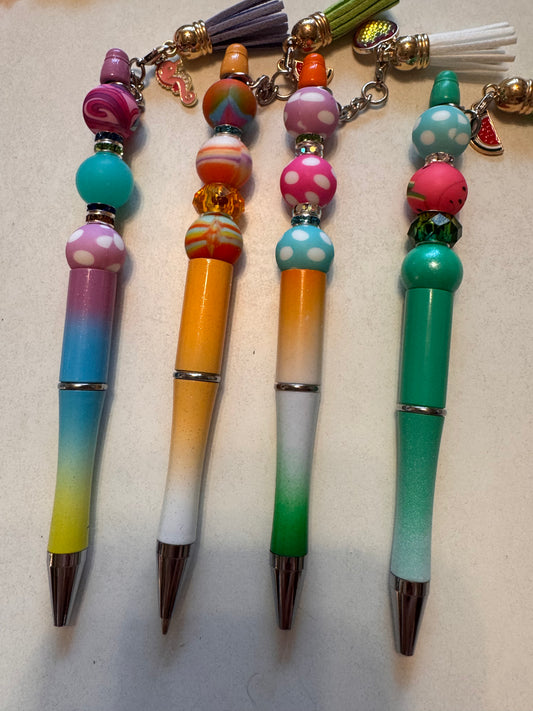 Pen - Summer/Ocean Theme Beaded