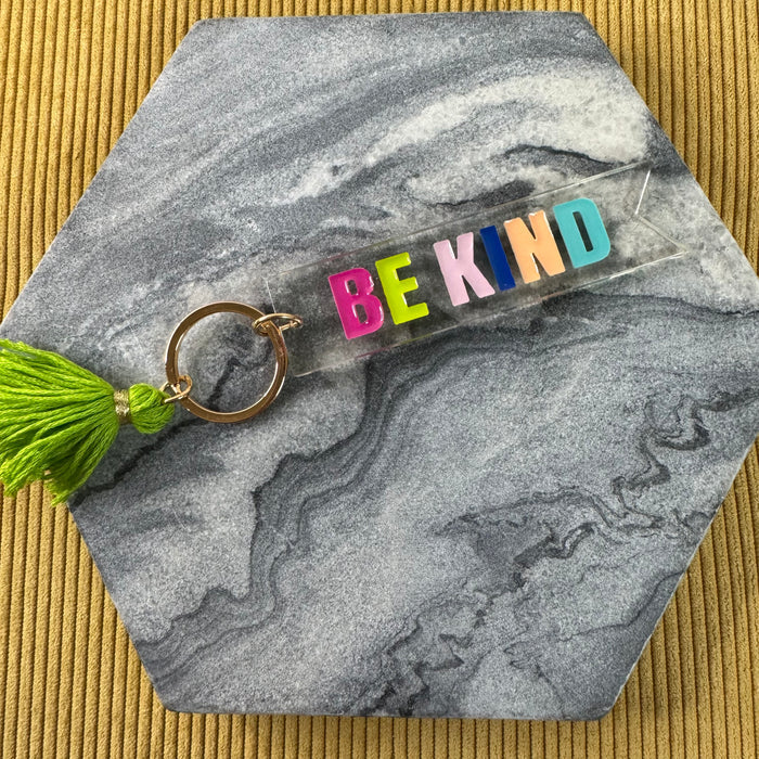 Keychain - Be Kind Clear Acrylic