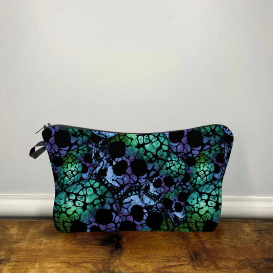 Pouch - Halloween - Skeleton Blue Green