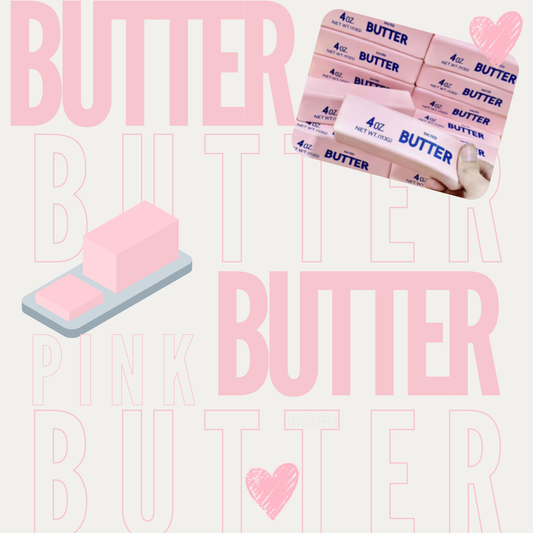 Butter Stress Squishy Toy - Pink