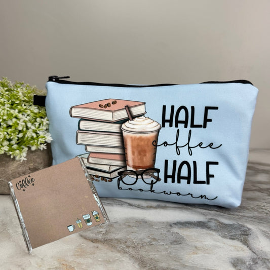 Coffee Bookworm Pouch Set