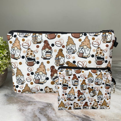 Pouch Set - Gnome Coffee All Over Design