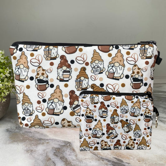 Pouch Set - Gnome Coffee All Over Design