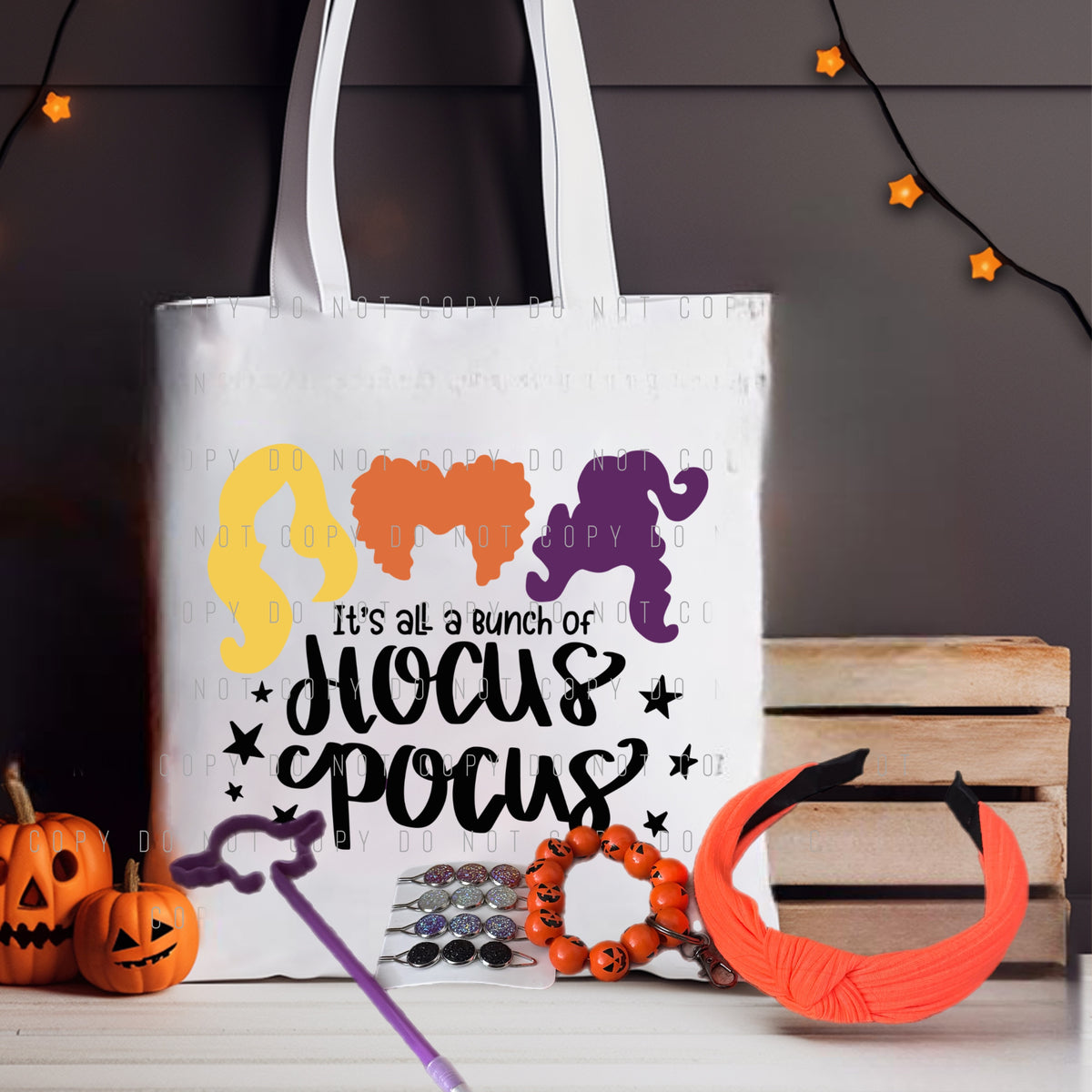 Hocus Pocus Halloween Tote Set