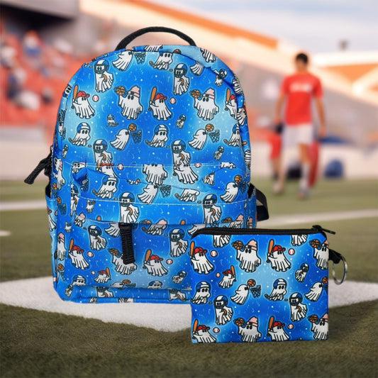 Mini Backpack & Mini Pouch Set - Sports Ghost