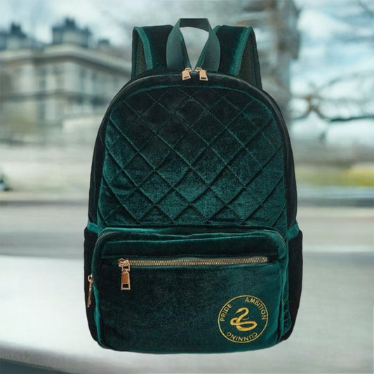 Quilted & Embroidery Fashion Backpack - Green