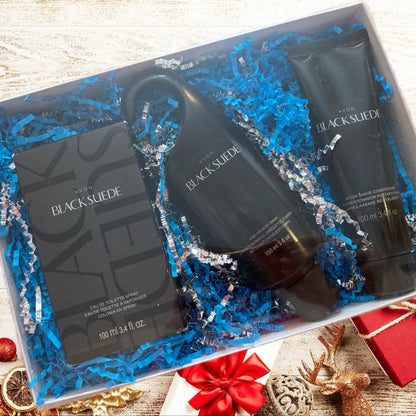 Avon Black Suede Gift Set