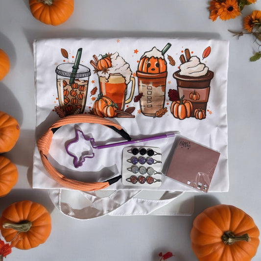 Pumpkin Spice Iced Coffee Tote Gift Set