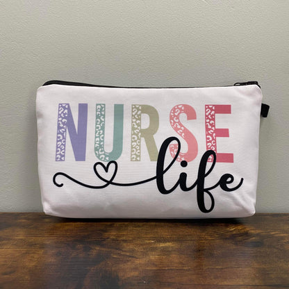Pouch, Sticky Note Pad & Pen - Nurse Life (white)