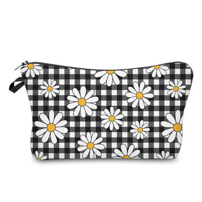 Pouch - Floral Daisy Gingham