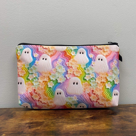 Pouch - Ghost, Pastel Rainbow