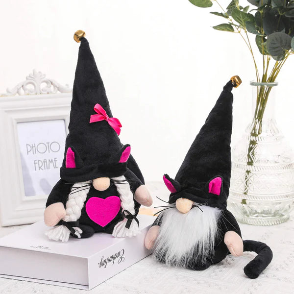 Gnome - Halloween Black Cats