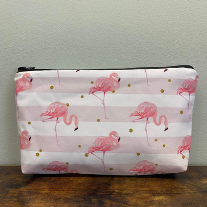 Mini Backpack & Pouch Set - Flamingo Pink Stripe