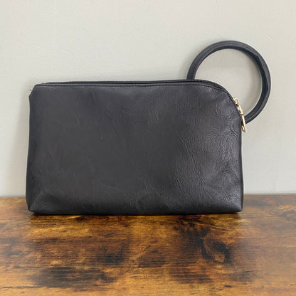 Luna Clutch - Faux Leather with Wrist Loop