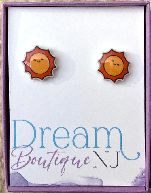 Earrings - Sun stud