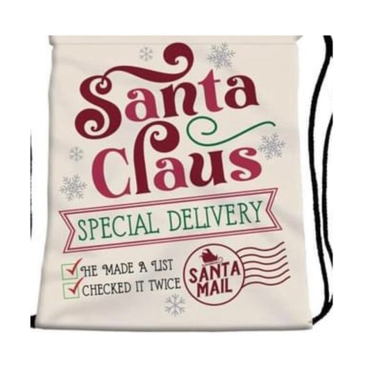 Drawstring bag - Santa Special Delivery