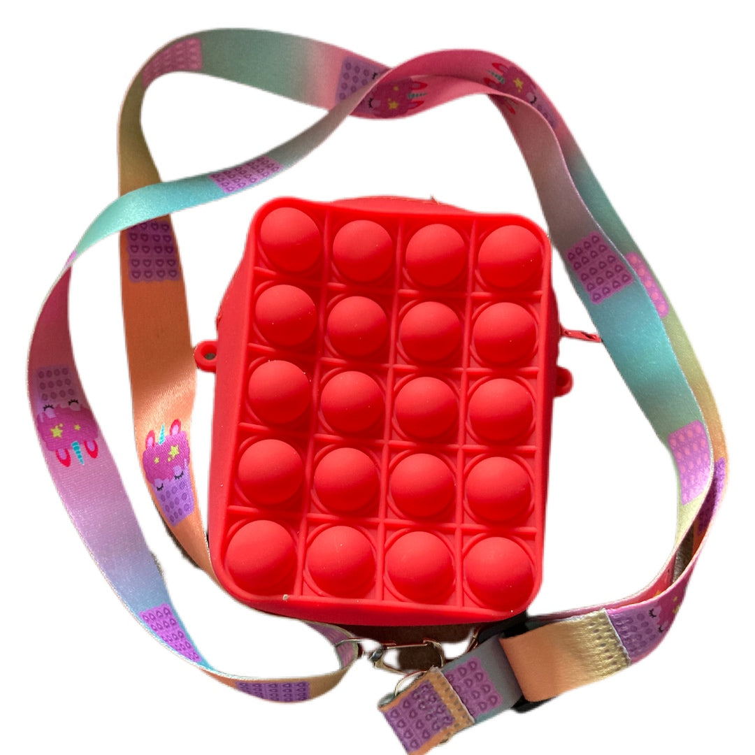 Bubble Pop Purse - Solid Red