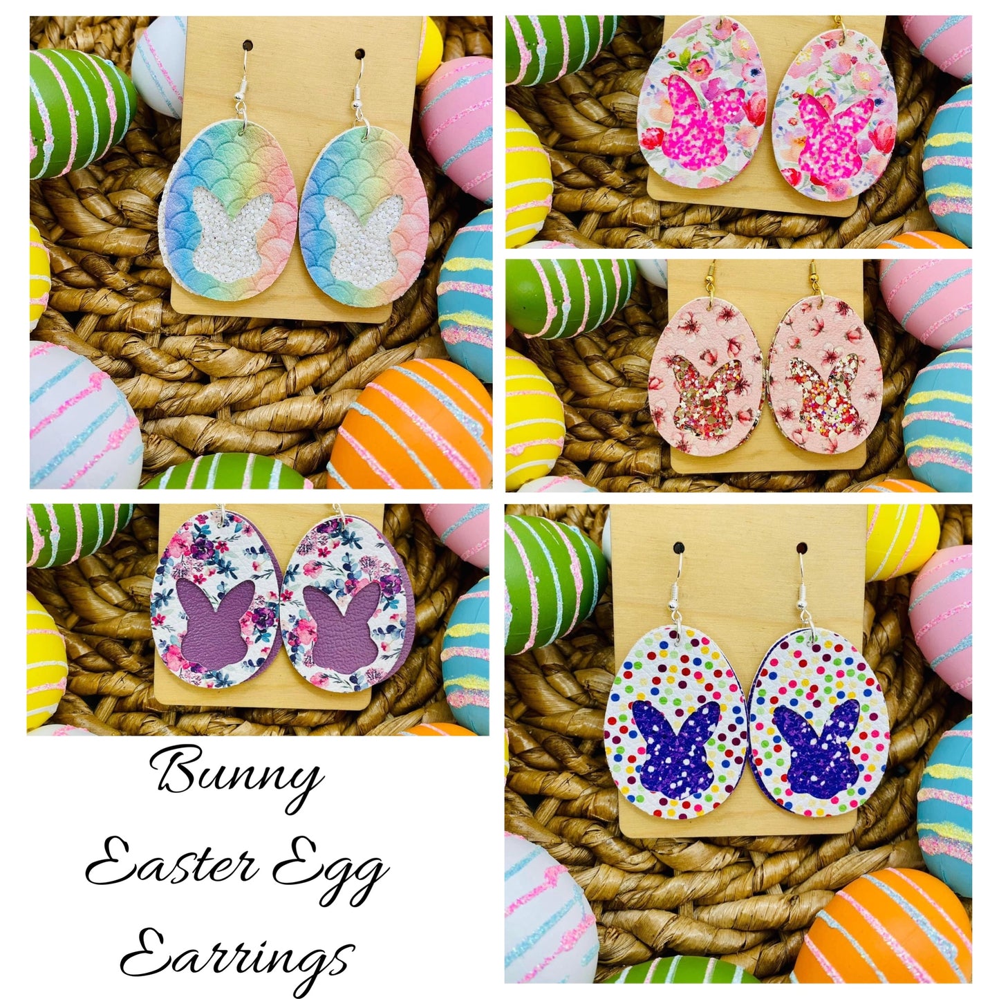 Earrings - Easter Bunny Egg