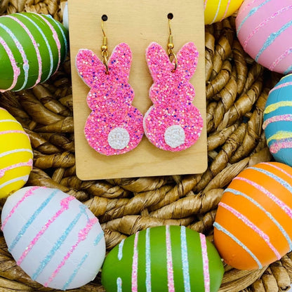 Earrings - Sparkly Easter Bunny