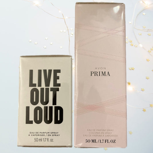 Avon PRIMA & LIVE OUT LOUD Gift Set