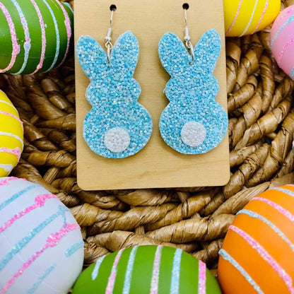 Earrings - Sparkly Easter Bunny