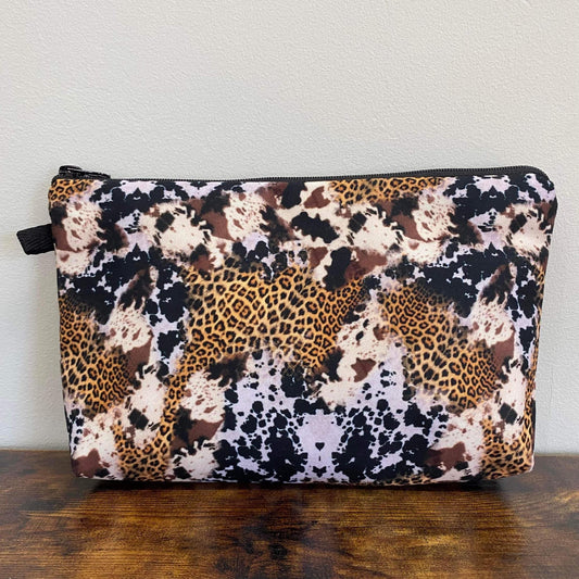 Pouch - Leopard, Black & White