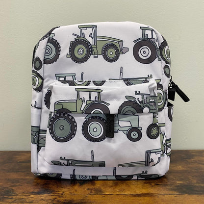 Mini Backpack & Pouch Set - Tractors