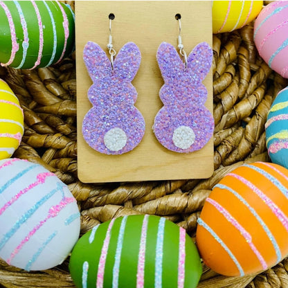 Earrings - Sparkly Easter Bunny