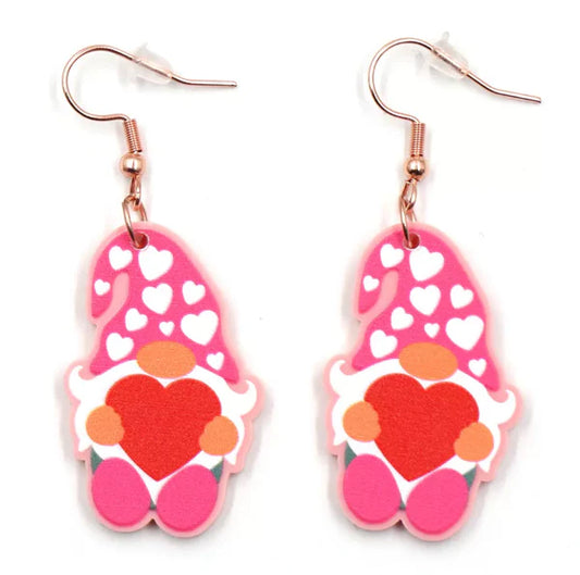 Earrings - Valentine Gnomes