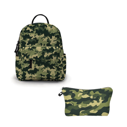 Mini Backpack & Pouch Set - Camo