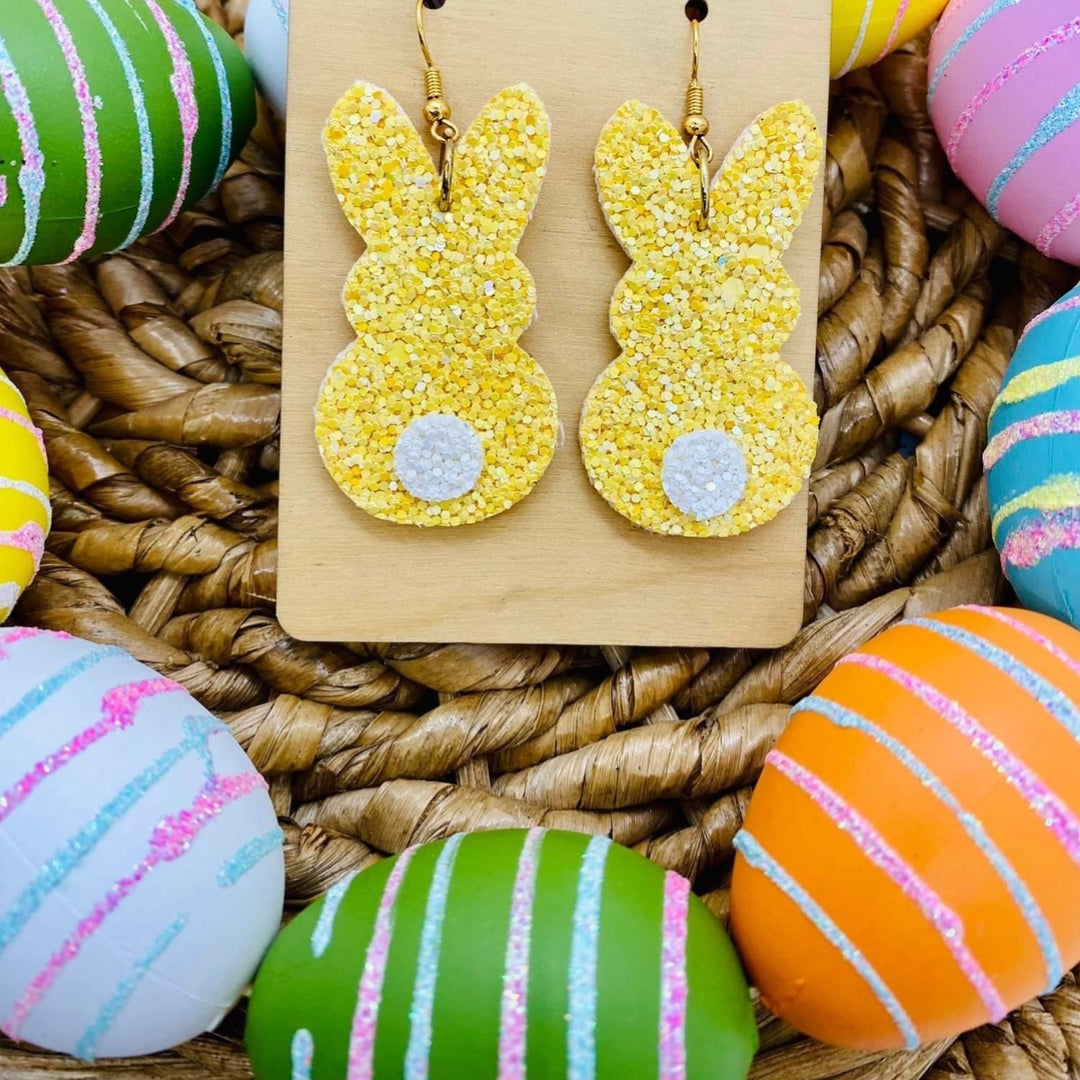 Earrings - Sparkly Easter Bunny