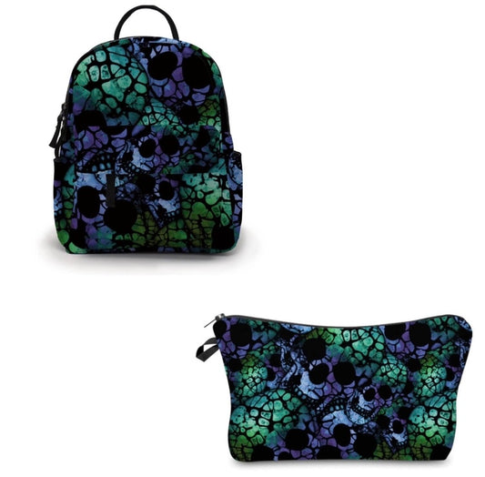 Mini Backpack & Pouch Set - Skeletons